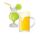 ジュース・お酒類の飲み物のお持ち込みOK